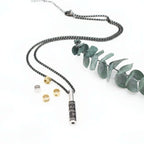 Custom Name Beaded Necklace – Stainless Steel Personalized Letter Chain - Hadi Craft