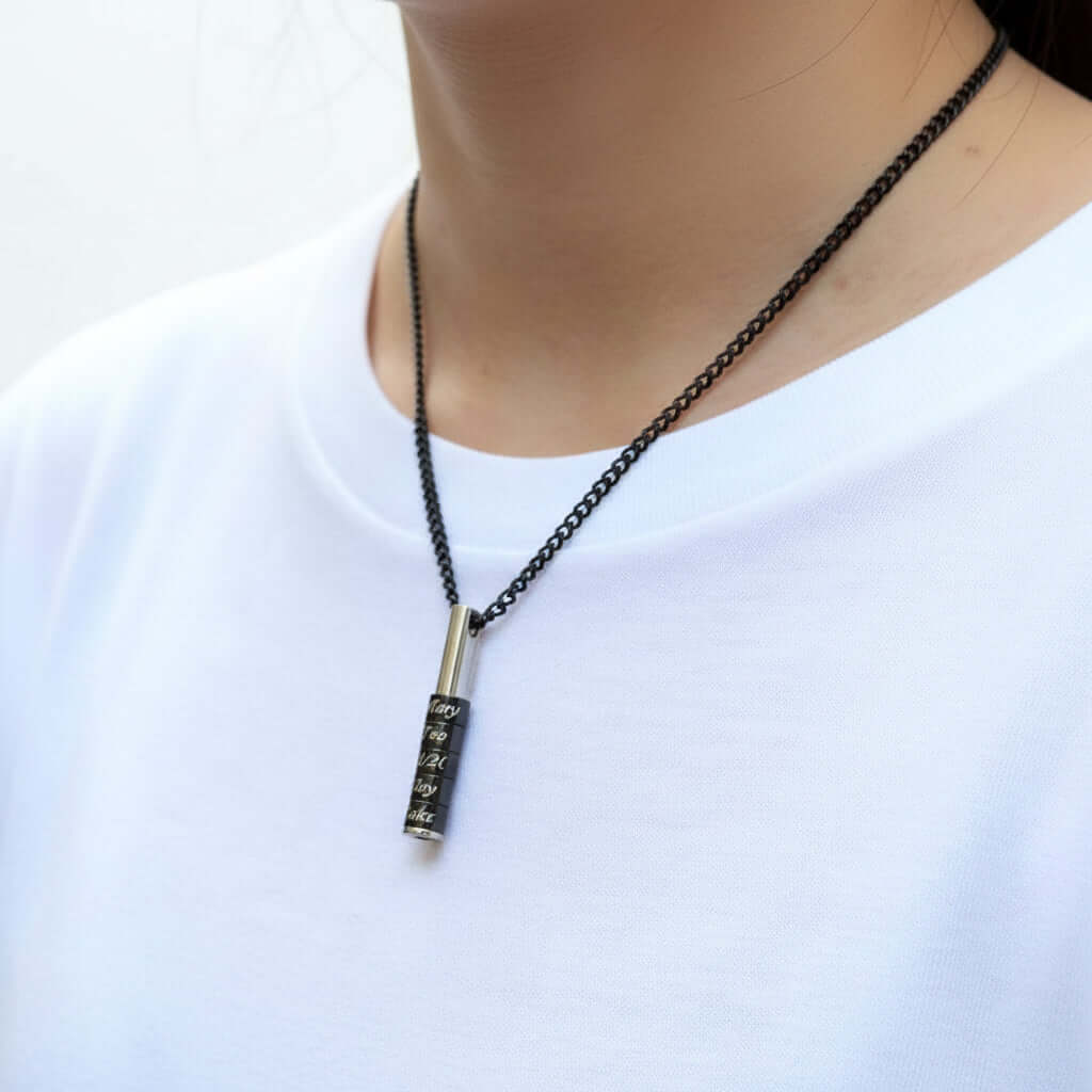 Custom Name Beaded Necklace – Stainless Steel Personalized Letter Chain - Hadi Craft