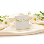 Custom Name Earrings Dainty Minimalist Personalized Nameplate Earrings - Hadi Craft