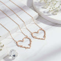 Custom Name Heart Necklace – Gold Stainless Steel Personalized Choker for Women - Hadi Craft