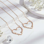 Custom Name Heart Necklace – Gold Stainless Steel Personalized Choker for Women - Hadi Craft