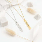 Custom Name Necklace Gold Plated Stainless Steel Letter Pendant - Hadi Craft