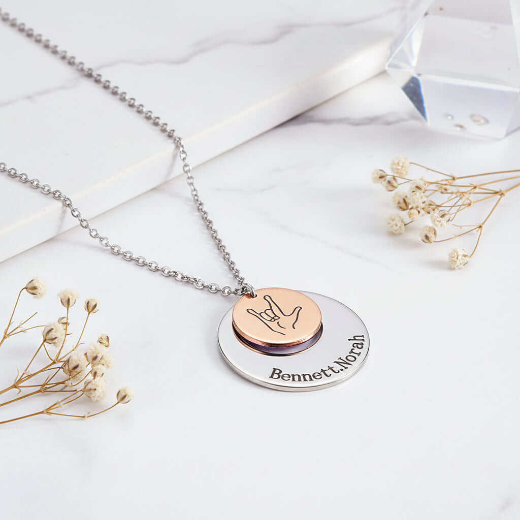 Custom Photo Name Necklace – Personalized Picture & Letter Pendant - Hadi Craft