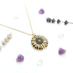 Custom Sunflower Double Letter Necklace – Personalized Women’s Jewelry - Hadi Craft