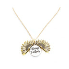 Custom Sunflower Double Letter Necklace – Personalized Women’s Jewelry - Hadi Craft