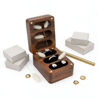 Custom Walnut Wedding Ring Box Luxury Wooden Jewelry Proposal Box - Hadi Craft