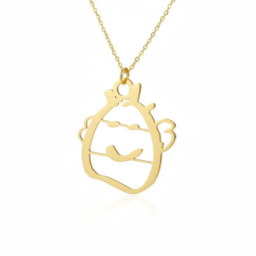 Custom child's drawing necklace stainless steel - Hadi Craft