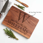 Custom engraved bamboo cutting board Walnut Cutting Board - Hadi Craft