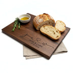 Custom engraved bamboo cutting board Walnut Cutting Board - Hadi Craft