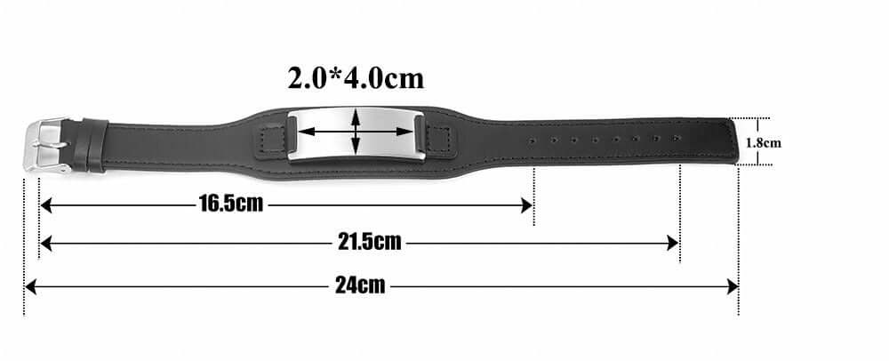 Custom engraved leather bracelet & Stainless Steel Bracelet – Unisex - Hadi Craft