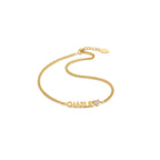 Custom engraved name bracelet Personalized Name Bracelet Jewelry - Hadi Craft