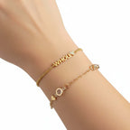 Custom engraved name bracelet Personalized Name Bracelet Jewelry - Hadi Craft