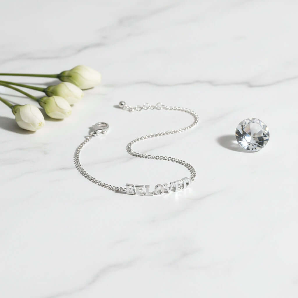 Custom engraved name bracelet Personalized Name Bracelet Jewelry - Hadi Craft