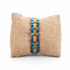 Custom wooden couple bracelet Free Customize Bangle with Gift Box - Hadi Craft