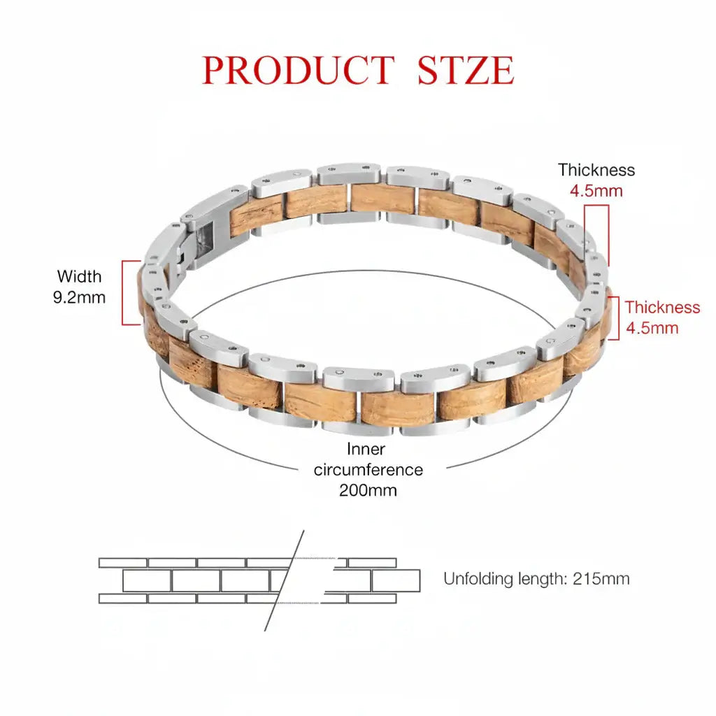 Custom wooden couple bracelet Free Customize Bangle with Gift Box - Hadi Craft