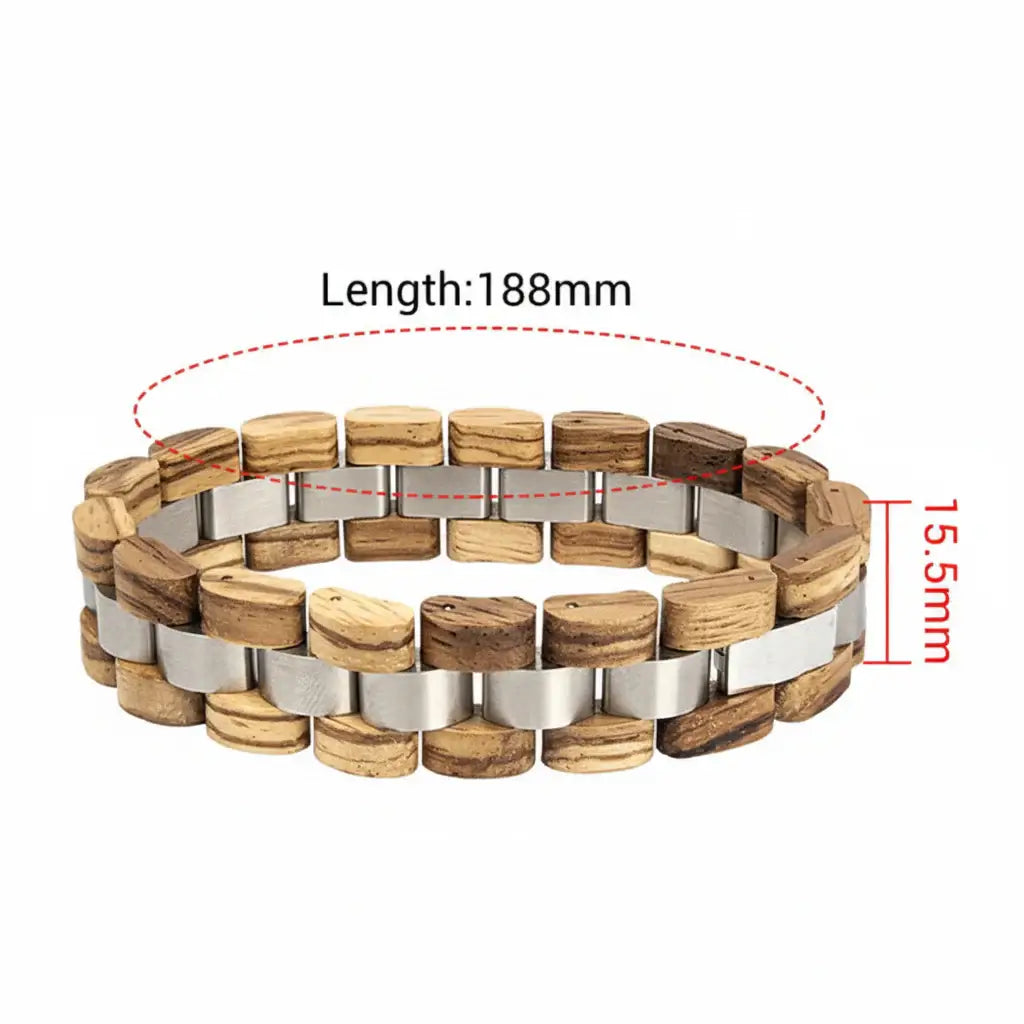 Custom wooden couple bracelet Free Customize Bangle with Gift Box - Hadi Craft