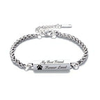Customizable Stainless Steel Bracelet – Unisex, Engravable - Hadi Craft