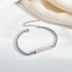 Customizable Stainless Steel Bracelet – Unisex, Engravable - Hadi Craft