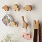 Cute Animal Wall Hook – wooden Kids Room Coat & Key Holder - Hadi Craft