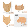 Cute Animal Wall Hook – wooden Kids Room Coat & Key Holder - Hadi Craft