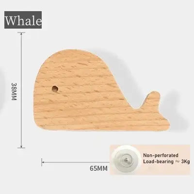 Cute Animal Wall Hook – wooden Kids Room Coat & Key Holder - Hadi Craft