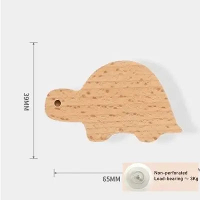 Cute Animal Wall Hook – wooden Kids Room Coat & Key Holder - Hadi Craft