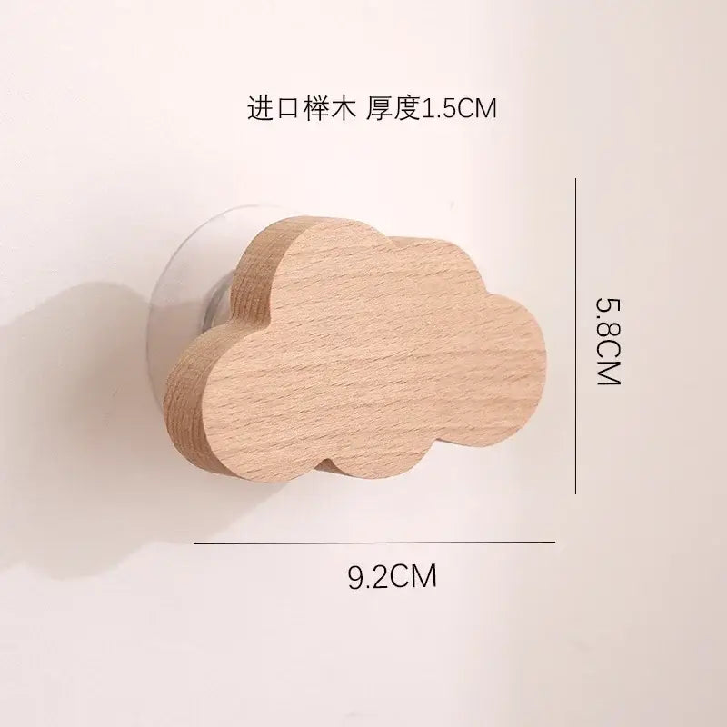 Cute Animal Wooden Wall Hook – Kids Room Coat & Key Holder Decor - Hadi Craft