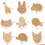 Cute Animal Wooden Wall Hook – Kids Room Coat & Key Holder Decor - Hadi Craft