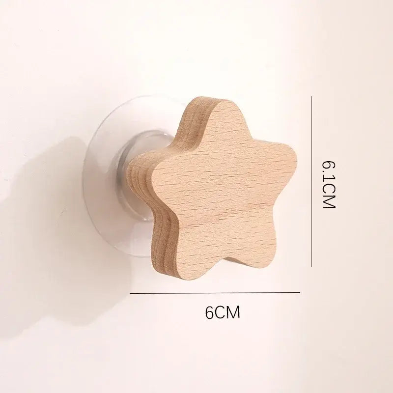 Cute Animal Wooden Wall Hook – Kids Room Coat & Key Holder Decor - Hadi Craft