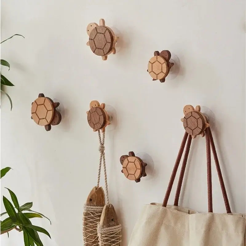 Cute Animal Wooden Wall Hook – Kids Room Coat & Key Holder Decor - Hadi Craft