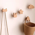 Cute Animal Wooden Wall Hook – Kids Room Coat & Key Holder Decor - Hadi Craft