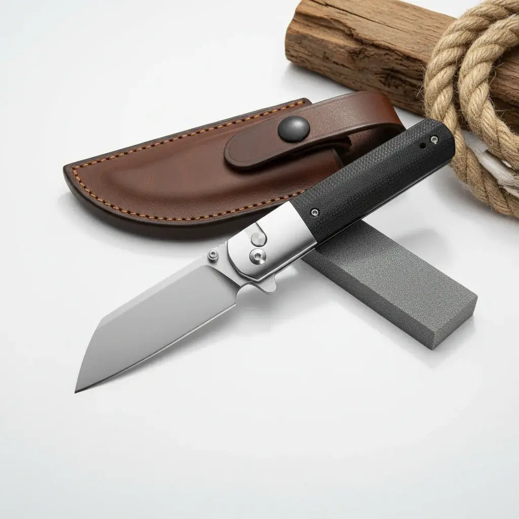 D2 Steel Tactical Folding Pocket Knife with G10 Handle – Outdoor & Survival - Hadi Craft
