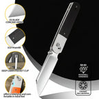 D2 Steel Tactical Folding Pocket Knife with G10 Handle – Outdoor & Survival - Hadi Craft