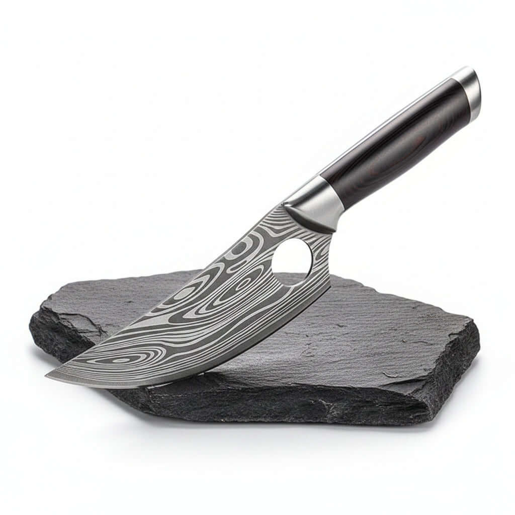Damascus Stainless Steel Folding Knife – Bone Handle EDC Pocket Knife | Multi-Purpose Survival Knife for Men - Hadi Craft