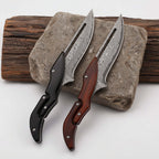 Damascus Steel Folding Knife – High Hardness Self-Defense Pocket Knife for Men | EDC Survival Knife - Hadi Craft
