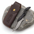 Damascus Steel Folding Knife – High Hardness Self-Defense Pocket Knife for Men | EDC Survival Knife - Hadi Craft
