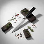 Damascus Steel Fruit and Fillet Knife Vintage Wood Handle Chef Knife - Hadi Craft