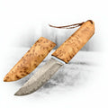Damascus VG10 Short Knife – Outdoor EDC Camping Knife - Hadi Craft