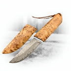 Damascus VG10 Short Knife – Outdoor EDC Camping Knife - Hadi Craft