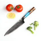Damascus steel kitchen knife Pattern Kitchen Knife - Hadi Craft