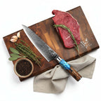 Damascus steel kitchen knife Pattern Kitchen Knife - Hadi Craft