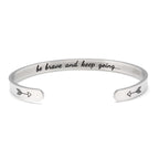 Double Arrow Bracelet – Stainless Steel Couple Bracelet Minimalist Jewelry - Hadi Craft