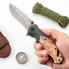 EDC pocket knife stainless steel Folding Knife – Micarta Pocket Knife - Hadi Craft