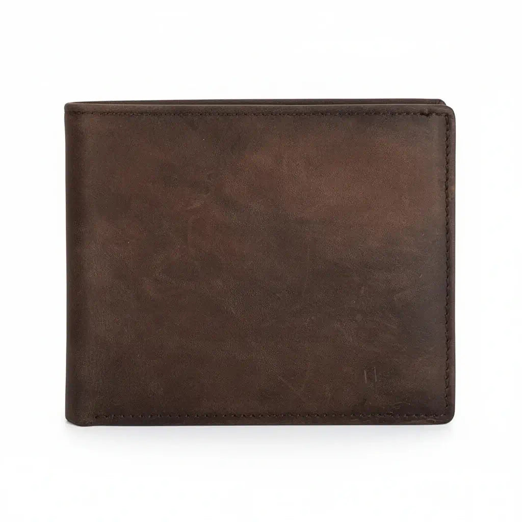 Engraved leather wallet for men Costume Men Leather Wallet - Hadi Craft
