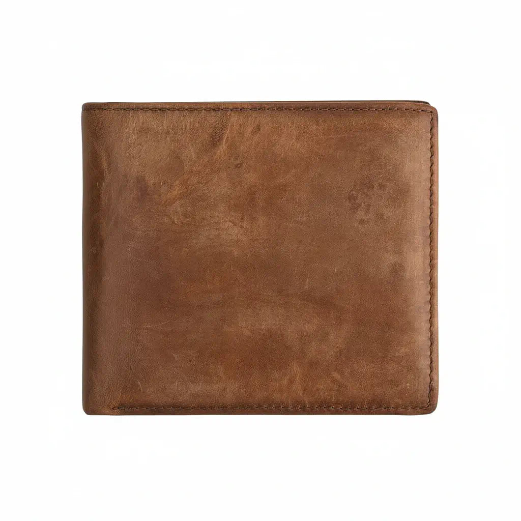 Engraved leather wallet for men Costume Men Leather Wallet - Hadi Craft