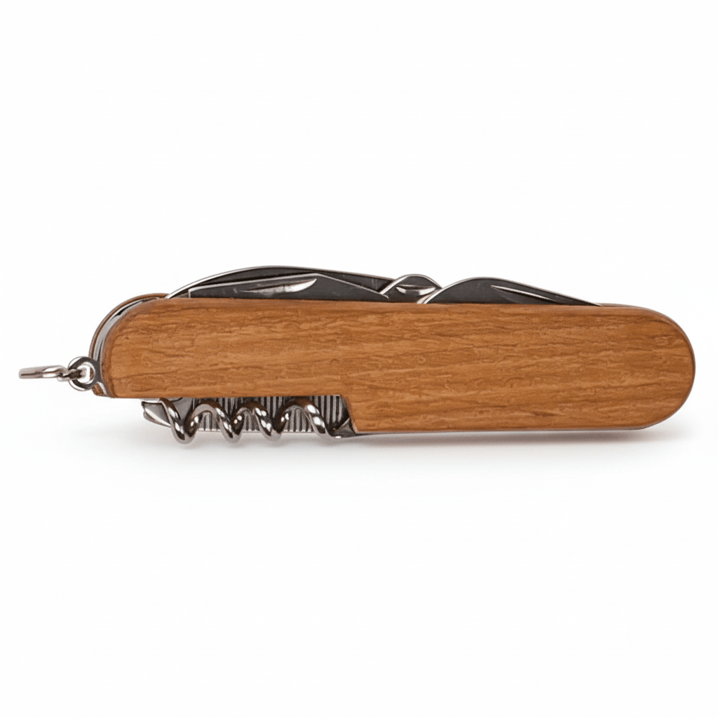 Engraved wooden multi tool pocket knife - Hadi Craft