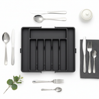 Expandable Cutlery Drawer Organizer – Adjustable Silverware Tray - Hadi Craft