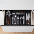 Expandable Cutlery Drawer Organizer – Adjustable Silverware Tray - Hadi Craft