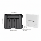 Expandable Cutlery Drawer Organizer – Adjustable Silverware Tray - Hadi Craft