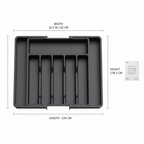 Expandable Cutlery Drawer Organizer – Adjustable Silverware Tray - Hadi Craft